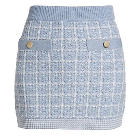 LoveShackFancy Light Blue Callington skirt - Picture 3 of 9